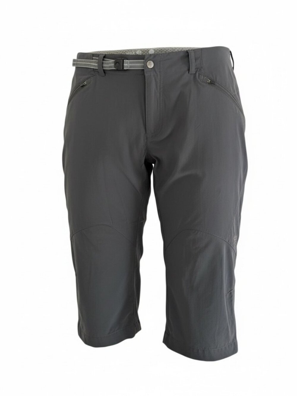 MOUNTAIN HARDWEAR Grey Hiking Capri Pants Lightweight Outdoor Activewear size 12